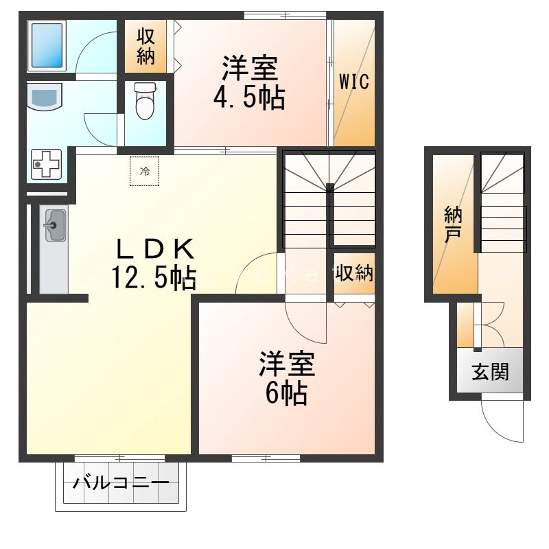 ハイツカワイ 間取り