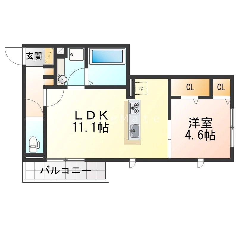 キャトルセゾン  間取り