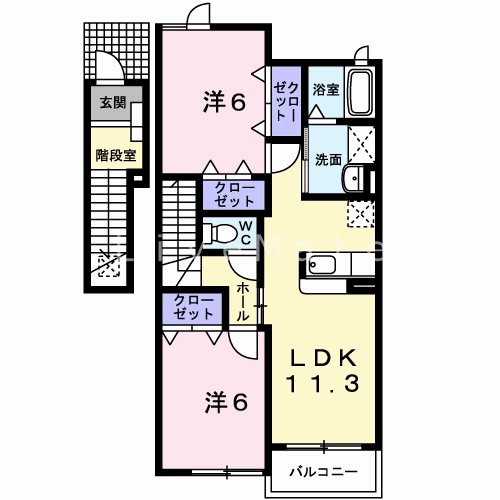 ルナパレスA 間取り