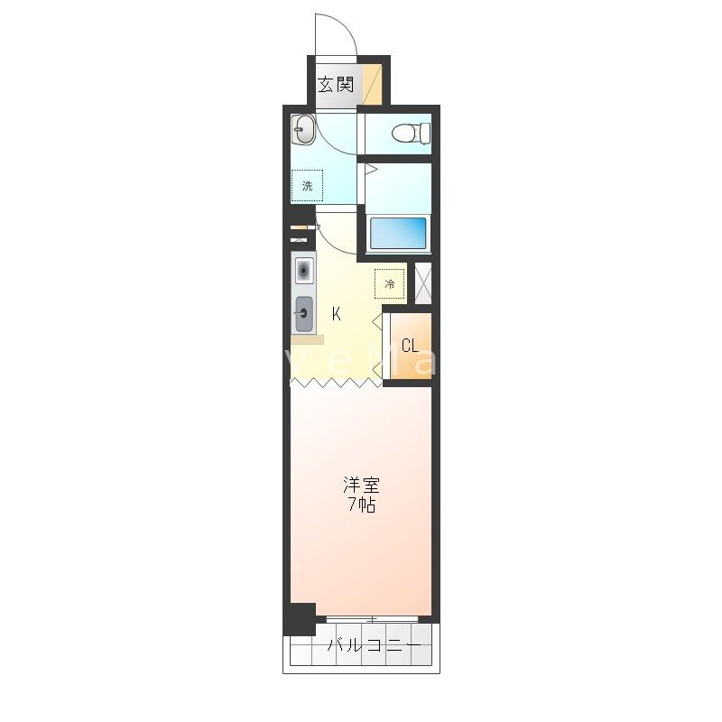 ポコアポコ明石鍛冶屋五番館 間取り