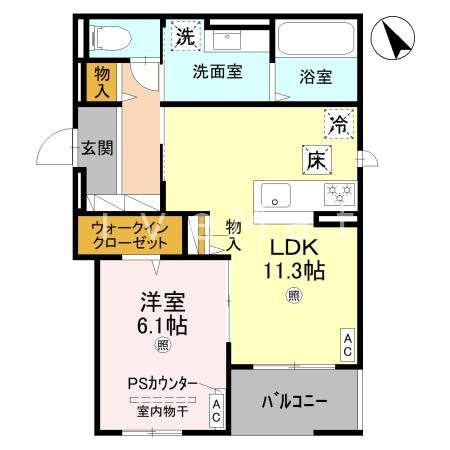 ENCHANTE大久保駅前 間取り