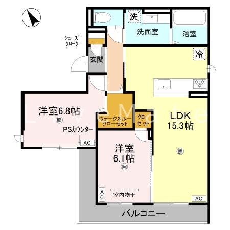 ENCHANTE大久保駅前 間取り