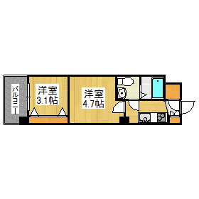 ハーバーサウスタワー№70 間取り
