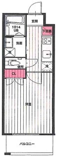 No102　CLUB　ORIENT 間取り