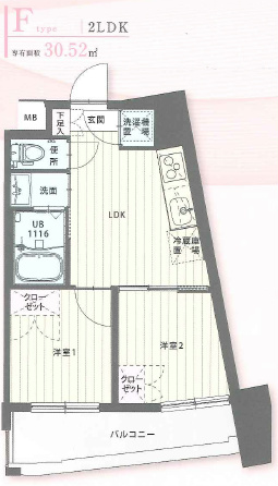 CLUB ORIENT No103 St.Down Town Hakata  間取り