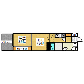 Wes-PROJECT博多駅南№54 間取り