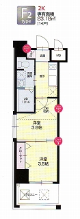 ベネフィット２１博多　No67 間取り