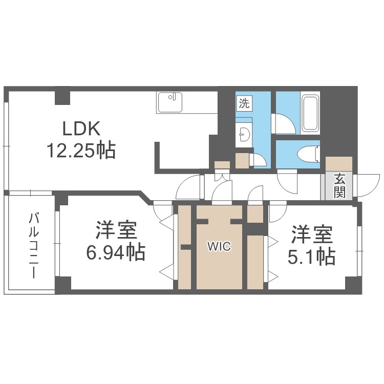 ホワイティ薬院 間取り