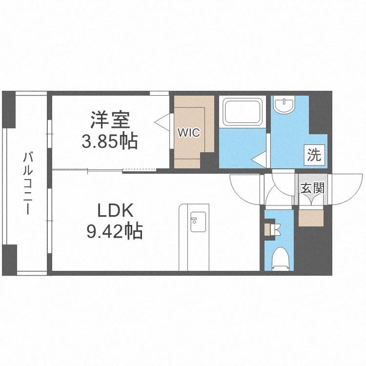 LIBTH薬院PREMIER 間取り