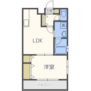 レジディア博多Ⅱ 間取り