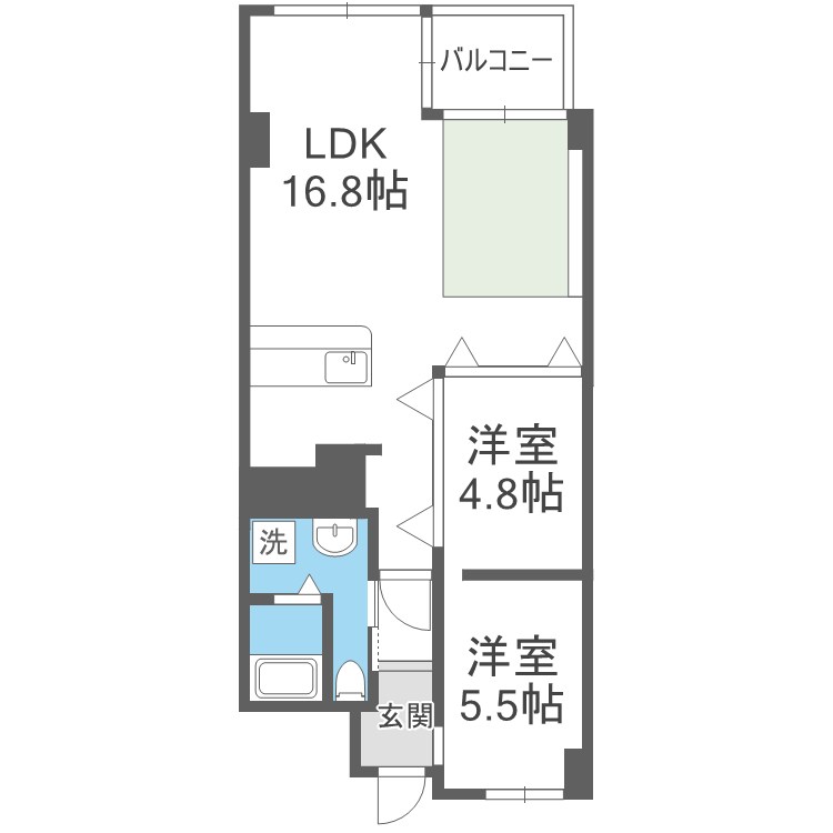ホワイティ薬院 間取り