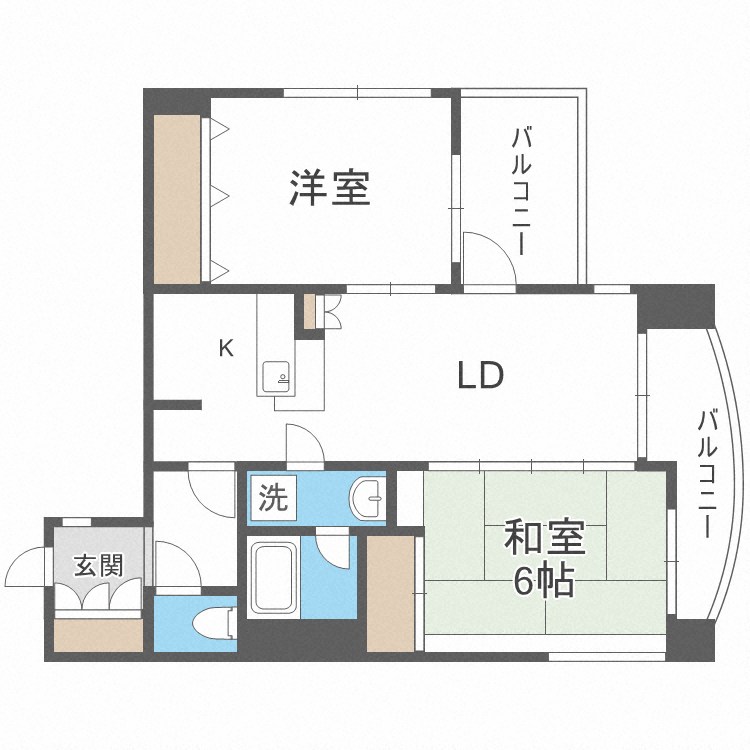 ジートラスト薬院 間取り