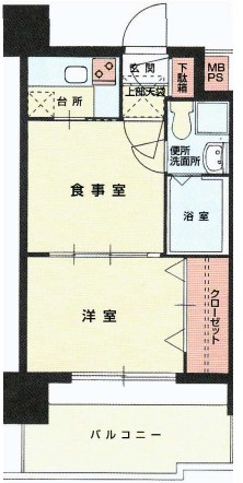 エステートモア・警固本通り 間取り