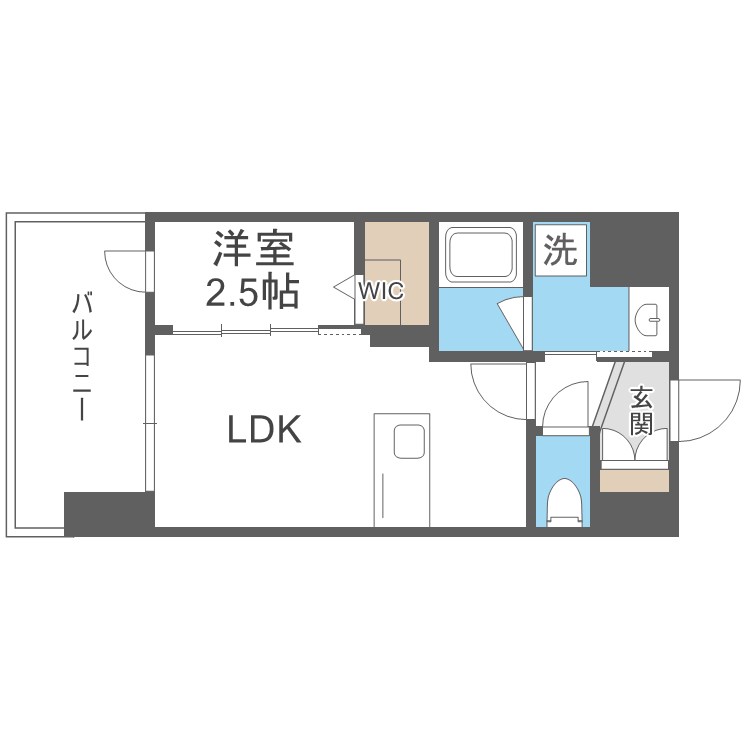 シーズンフラッツ渡辺通 間取り