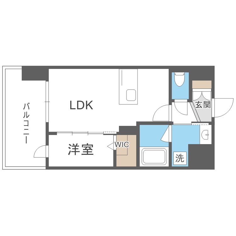 シーズンフラッツ渡辺通 間取り
