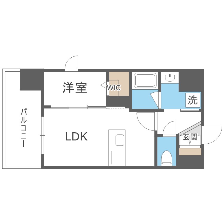 シーズンフラッツ渡辺通 間取り