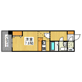 ギャランティー２１博多　No66 間取り