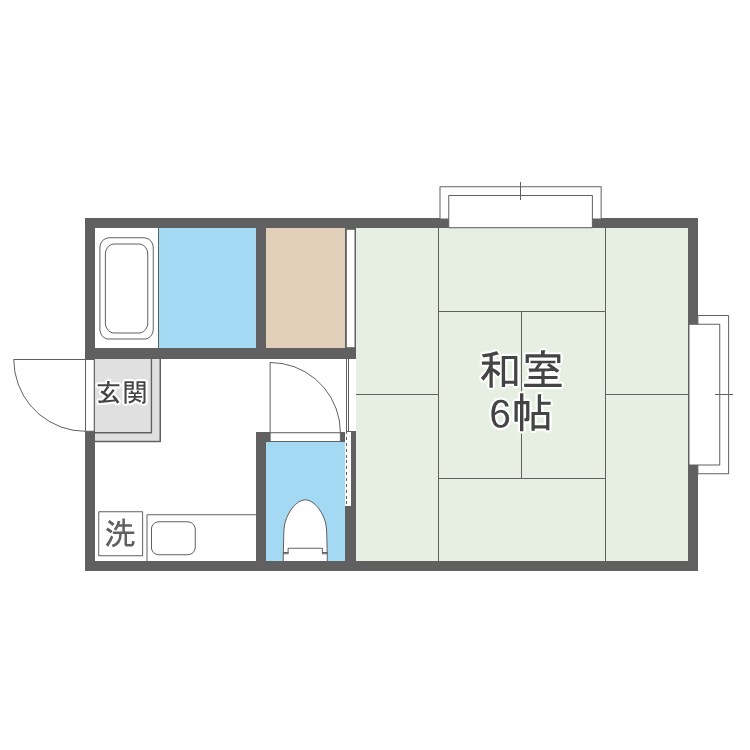 サンフラワー菊池ヶ丘Ｂ棟 間取り