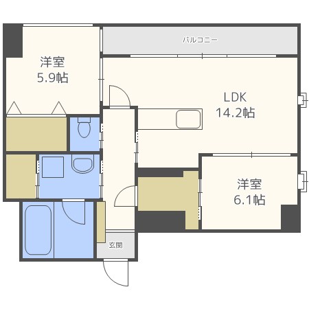 GRANDIR博多駅南 間取り