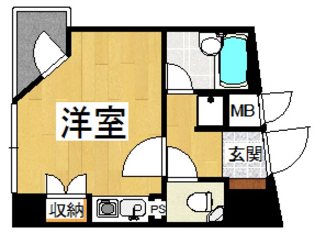 ロマネスク渡辺通り 間取り