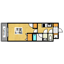 レジデンシャルヒルズ博多駅前弐番館 間取り