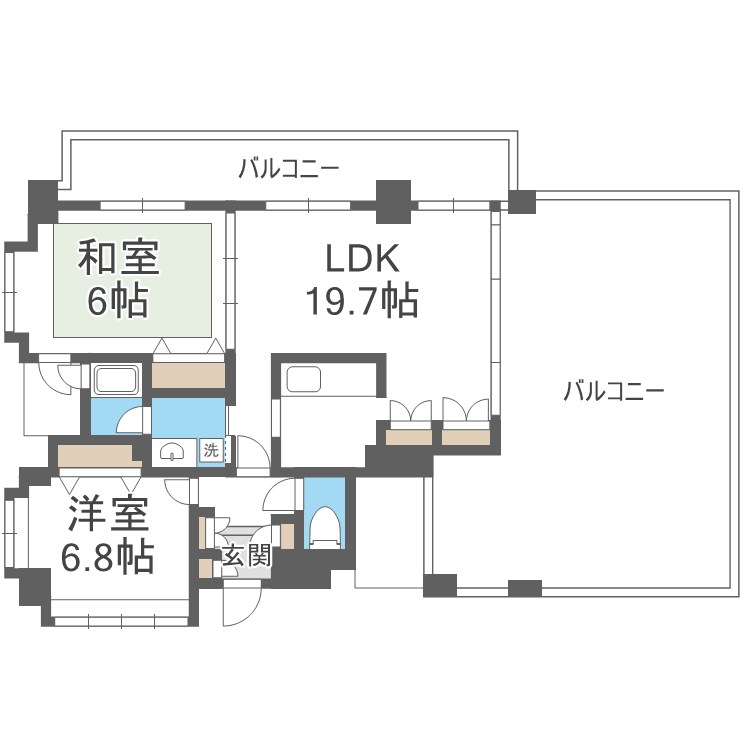 ピエールボレ室見 間取り