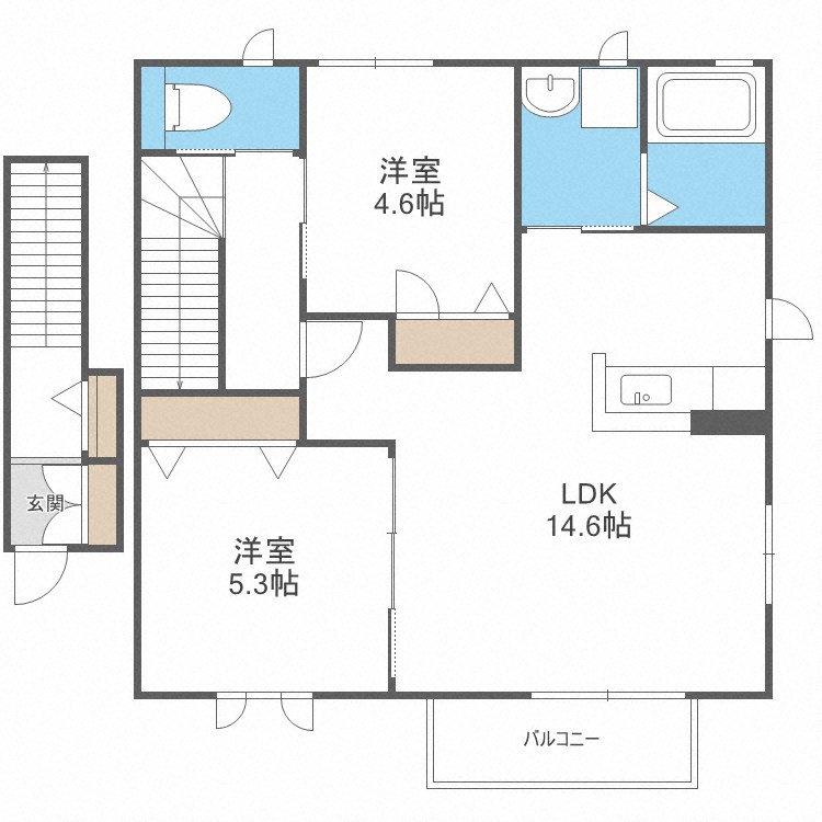 メゾン下方Ⅱ 間取り
