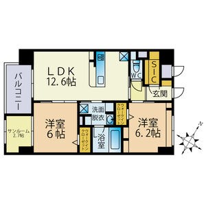 BLESS南福岡駅前 間取り