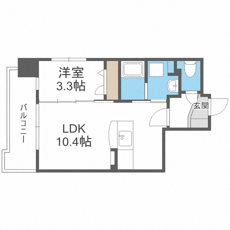 リバティR TENJIN 2 間取り