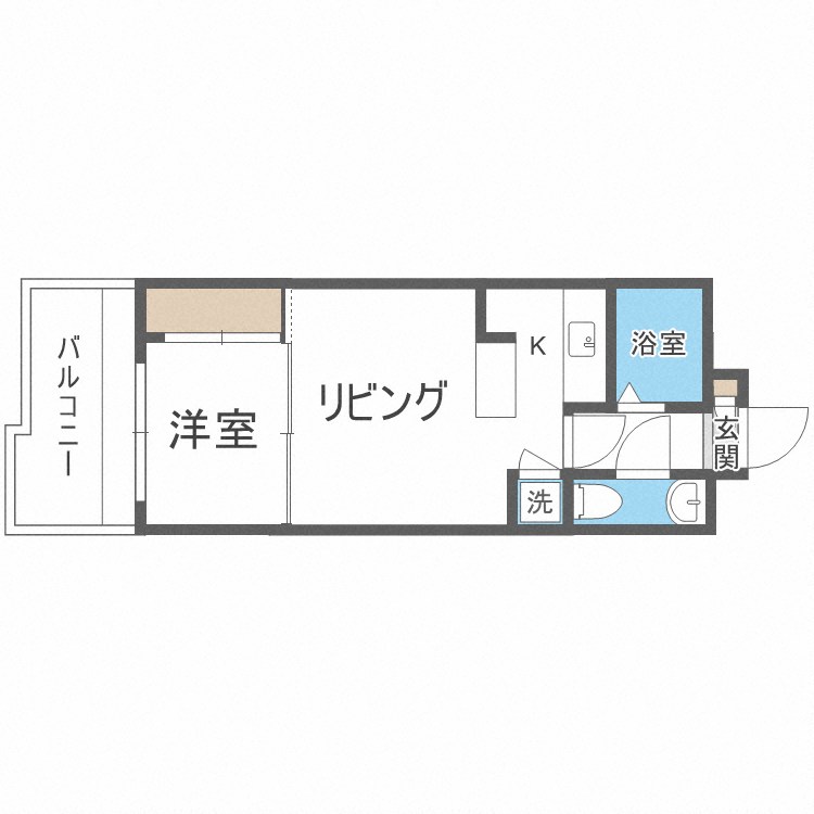 エステートモア薬院ネスト 間取り