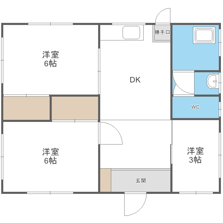 戸建　干隈１丁目 間取り