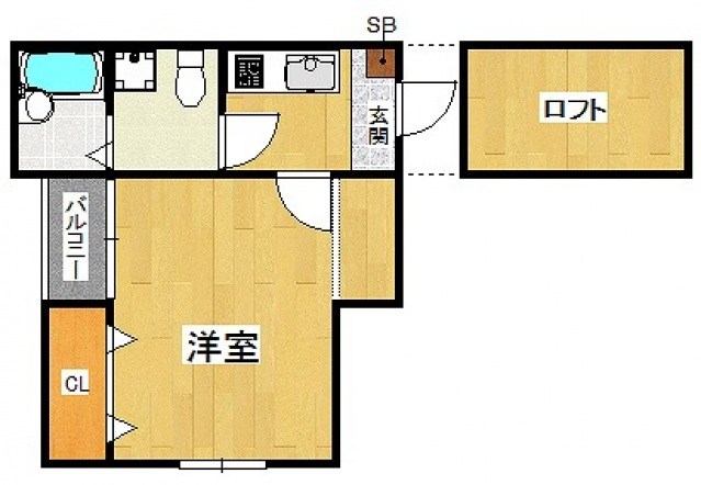 コンフォートベネフィス福大前２ 間取り