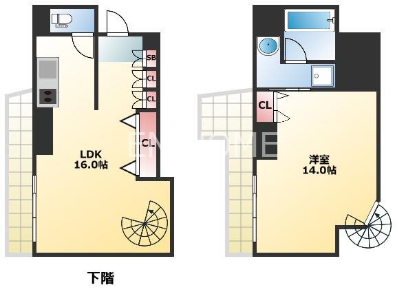 CITY SPIRE難波サウスタワー 801号室 間取り