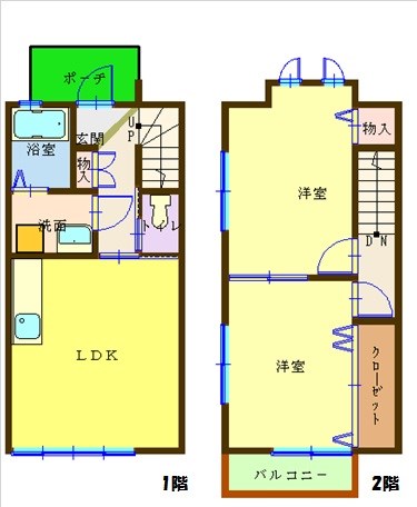 リリハウス B号室 間取り