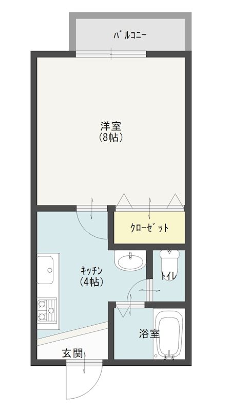 オラシオンⅠ 2B号室 間取り