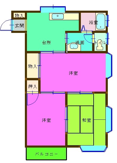 エスティーワン6とがし 101・103号室 間取り