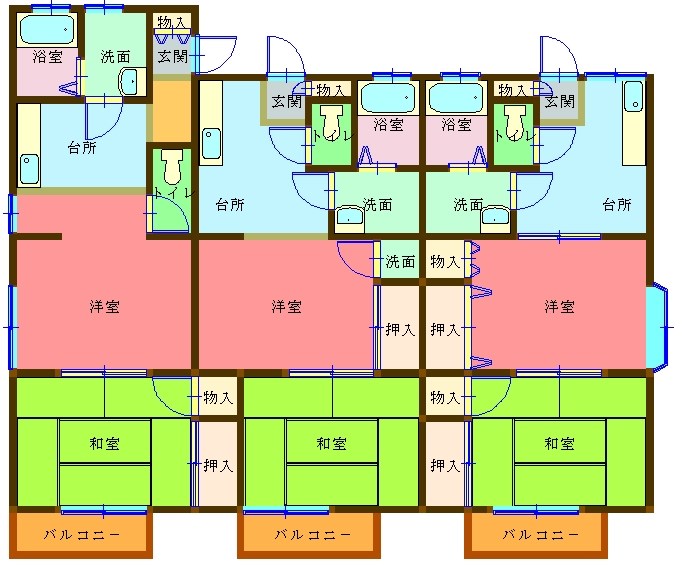 サンパレス松原 201号室 間取り