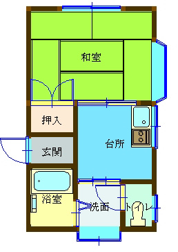 ヒロパレス 20D号室 間取り