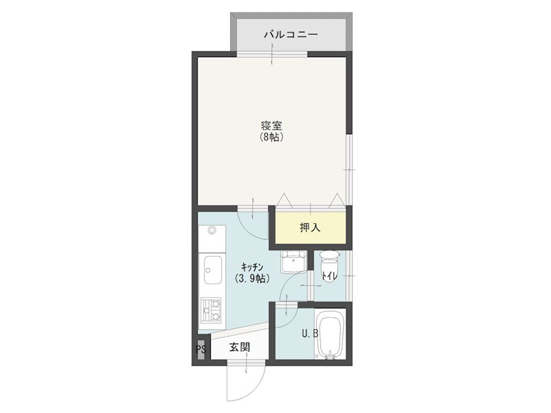 オラシオンⅠ 2A号室 間取り