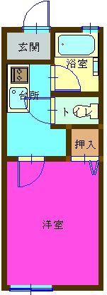 アークハイツ亀ヶ崎 ２C号室 間取り