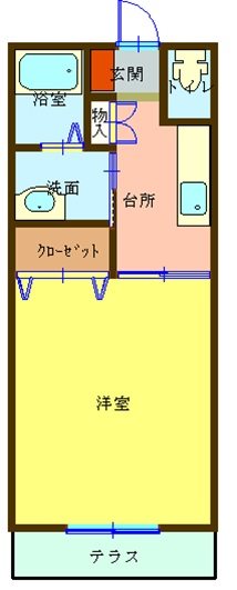 オルヴィエート 103号室 間取り