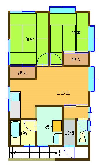 酒田市東泉町二丁目 間取り