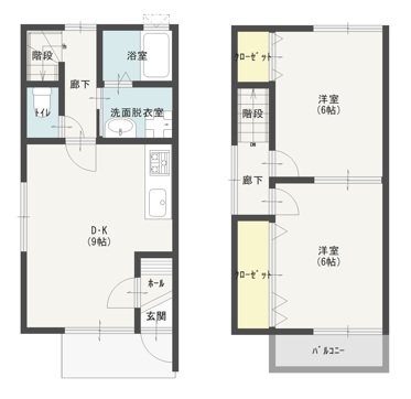 エスト D号室 間取り