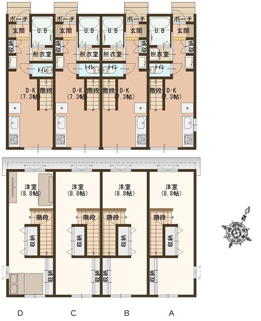 カスタムメゾン若宮Ⅲ A号室 間取り