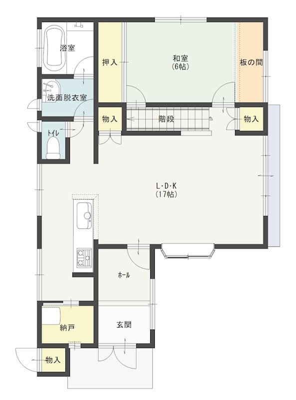 白山貸家 間取り