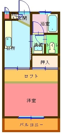 コーポKAMEⅡ 103号室 間取り