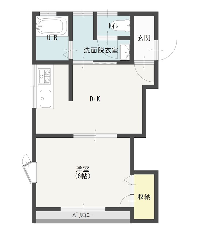 クレンヒル  201号室 間取り