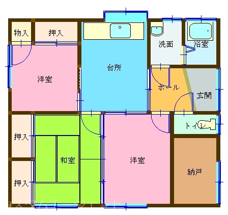 みずほ二丁目貸家 間取り