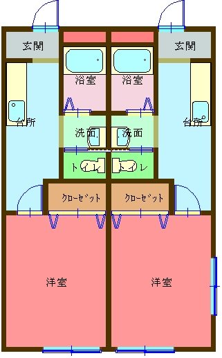 さくらハイツ１号棟 102号室 間取り