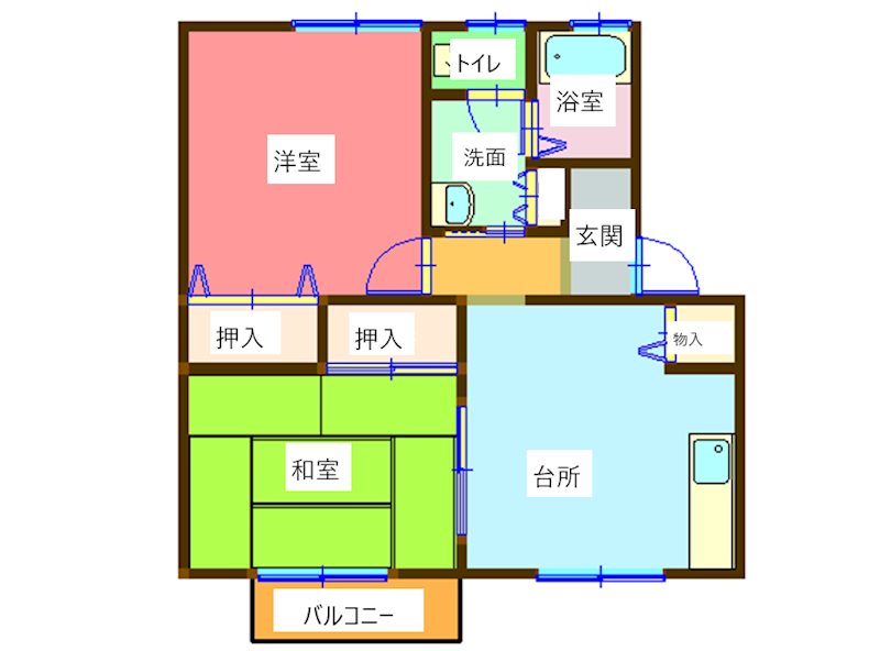 セジュールST 105号室 間取り